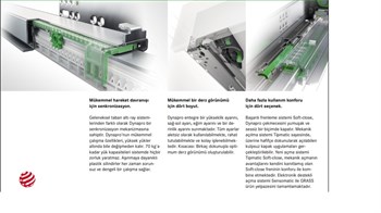 Grass Dwd Xp Metal Yanaklı Bordürsüz Frenli Mobilya Çekmece Rayı