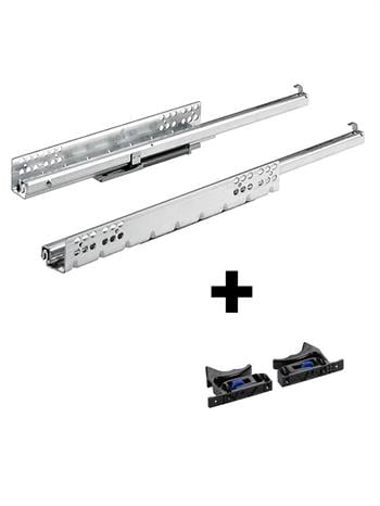 Hettich Quadro Frenli Mandallı Mobilya Çekmece Rayı