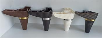 Liz 14cm Line Kulaklı Plastik Mobilya Ayak 