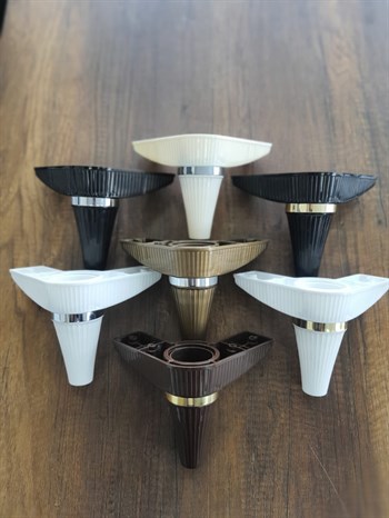 Liz 14cm Line Kulaklı Plastik Mobilya Ayak 