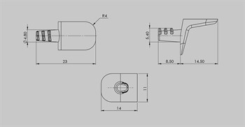 İlka Düz L Tipi Raf Pimi 