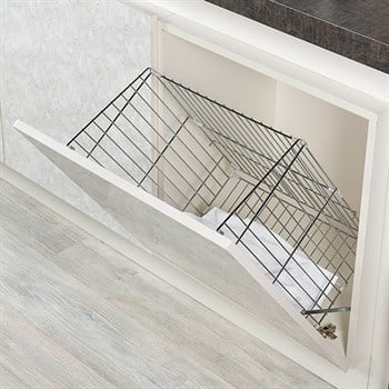 Oscar M7400-4 Kapağa Monte Krom Çamaşır Sepeti