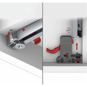 Samet Smartslide Frenli Mandallı Mobilya Çekmece Rayı