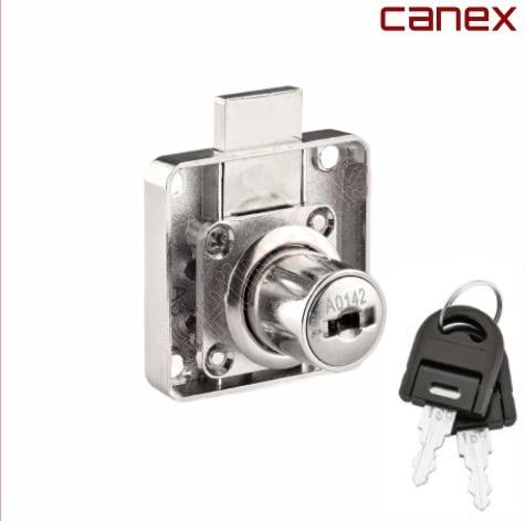 Canex Kare Çekmece Kilidi Nikel
