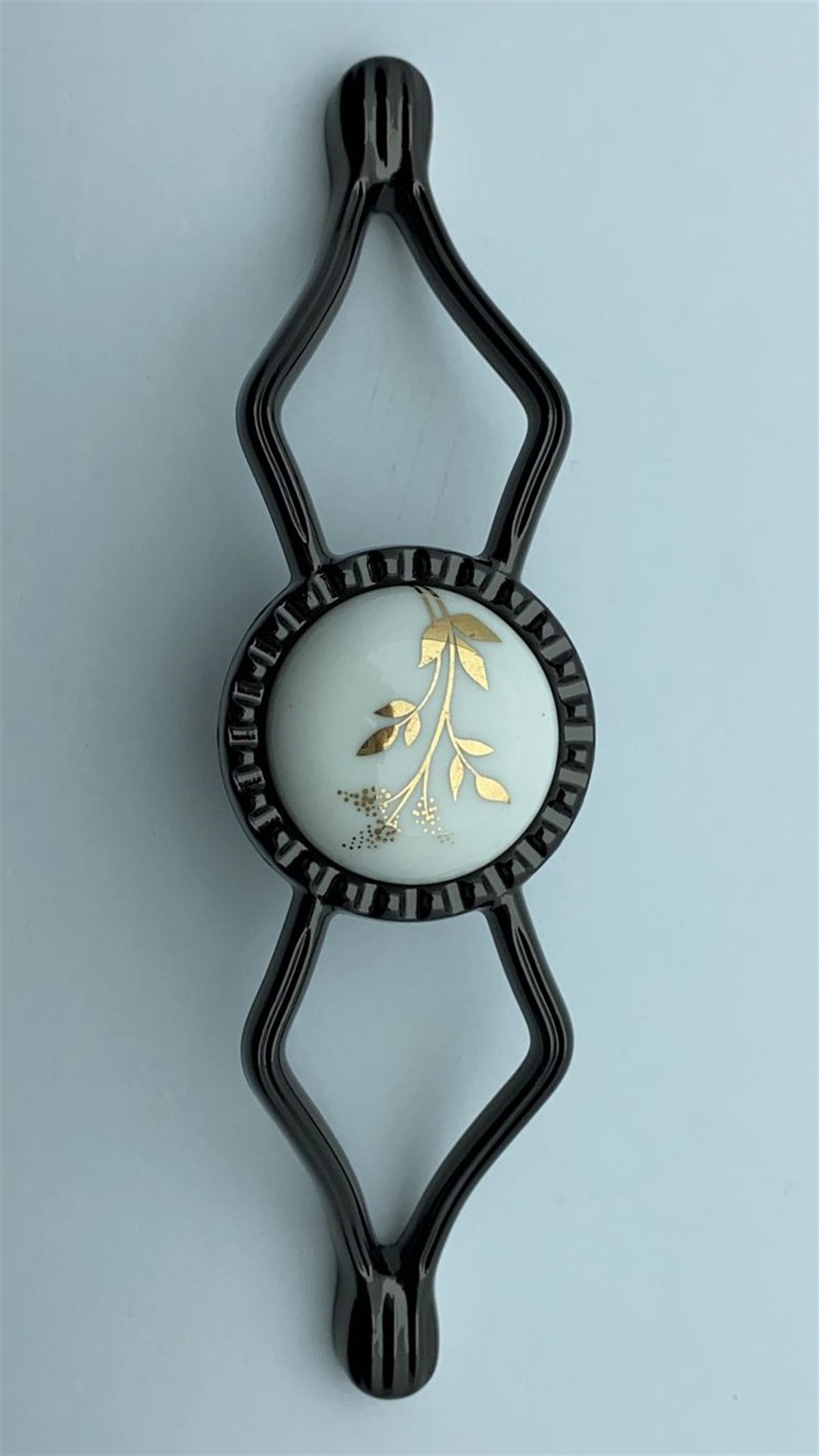 Erkul 2357-178-128mm Tunca Füme Porselen Zamak Mobilya Kulp