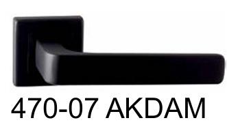 Erkul 470-07 Akdam Kare Rozetli Alüminyum Kapıkolu 