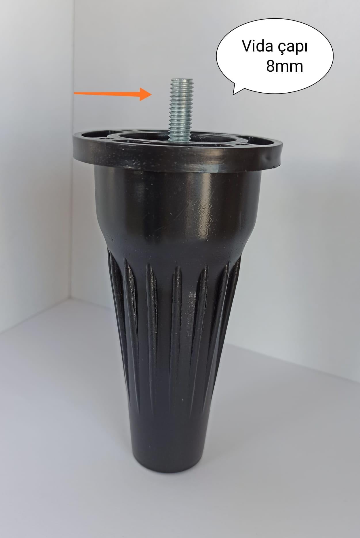 Liz 10cm Destan Plastik Mobilya Baza Ayak+Civata Q8