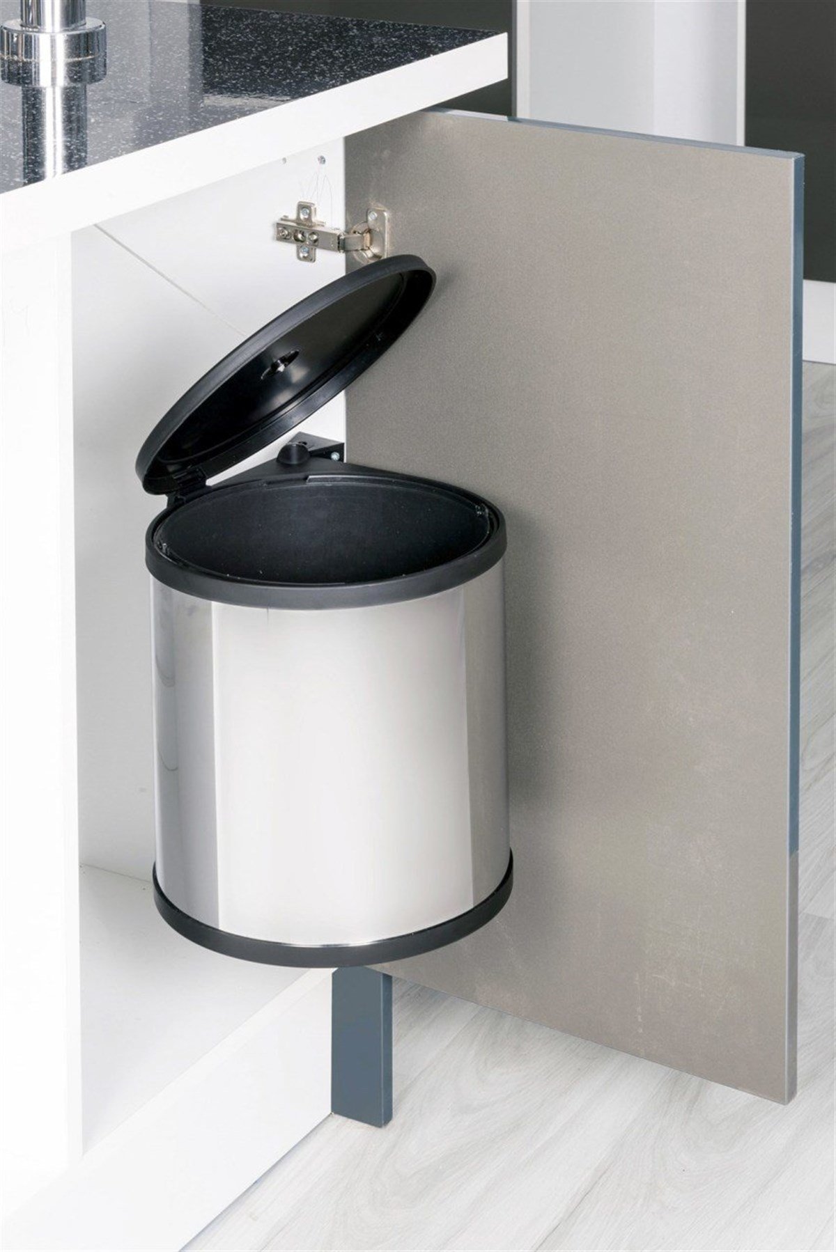 Oscar M3210 Kapağa Monte Çöp Kovası 400mm 305*295*305 Paslanmaz 11 Lt.