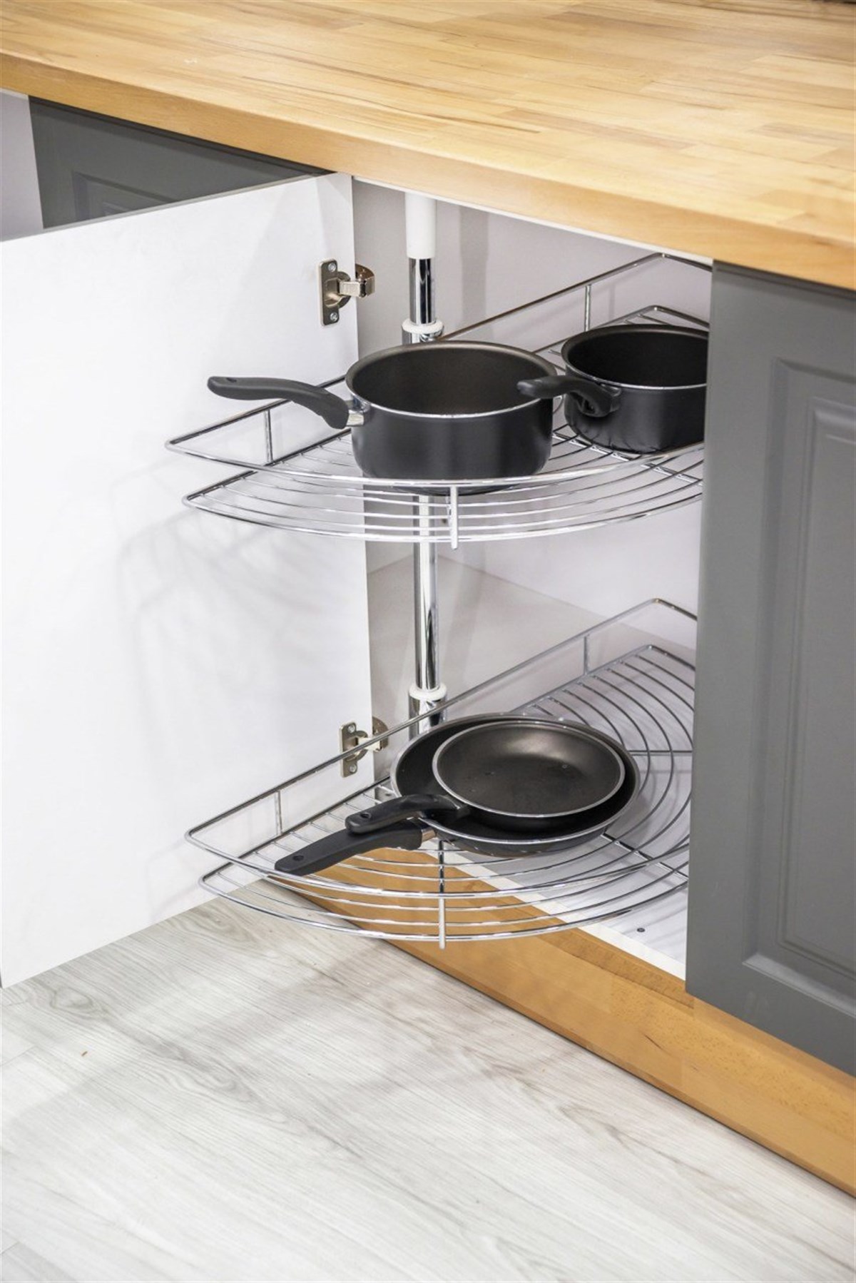 Oscar M4001 1/2 Döner Sepet Krom Çap 65*38cm Modül 400mm