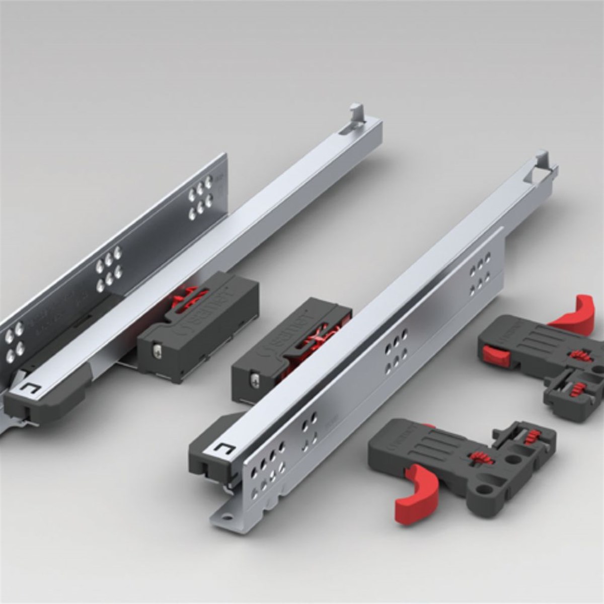 Samet Smartslide Bas-Aç Frenli Mobilya Çekmece Rayı