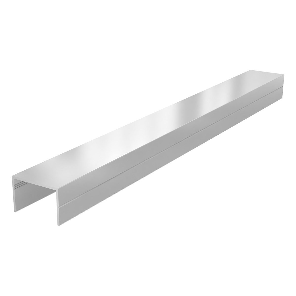 Sersan MD-1061 Suntalam 18mm Eloksal Parlak Kenar U Kapama Profili