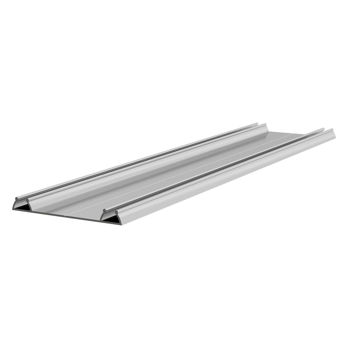 Sersan MD-1120-B Eko Eloksal Parlak 55mm Çift Kanallı Sürgü Kapak Alt-Üst Rayı
