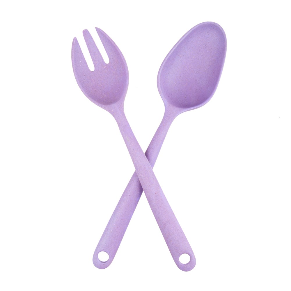 Bambu mor Salata Kaşık Seti  25x2x4cm