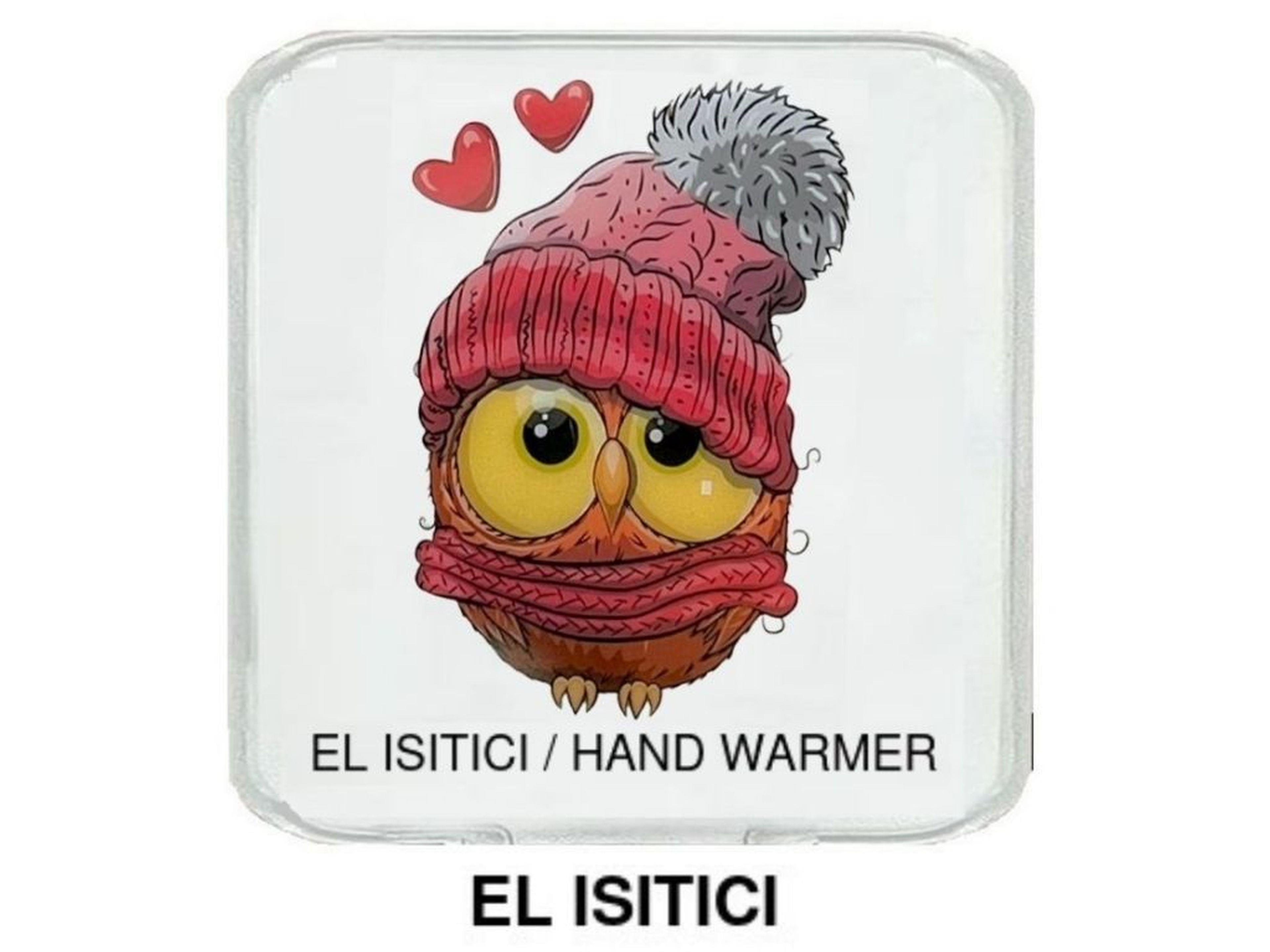 Bereli Baykuş Cep Sobası,El Isıtıcı,Sıcak Su Torbası Pvc  10X9,5Cm