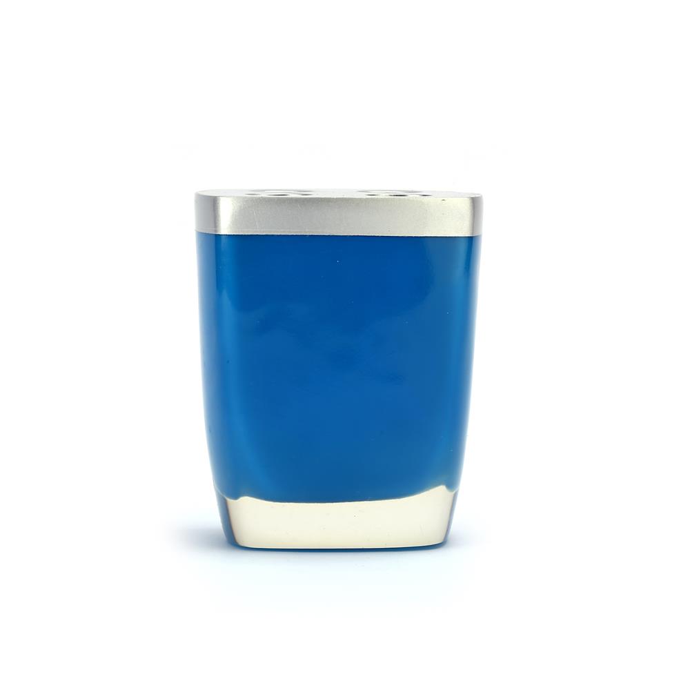 Diş Fırçalık Gri Mavi Poliresin 8x4x11cm
