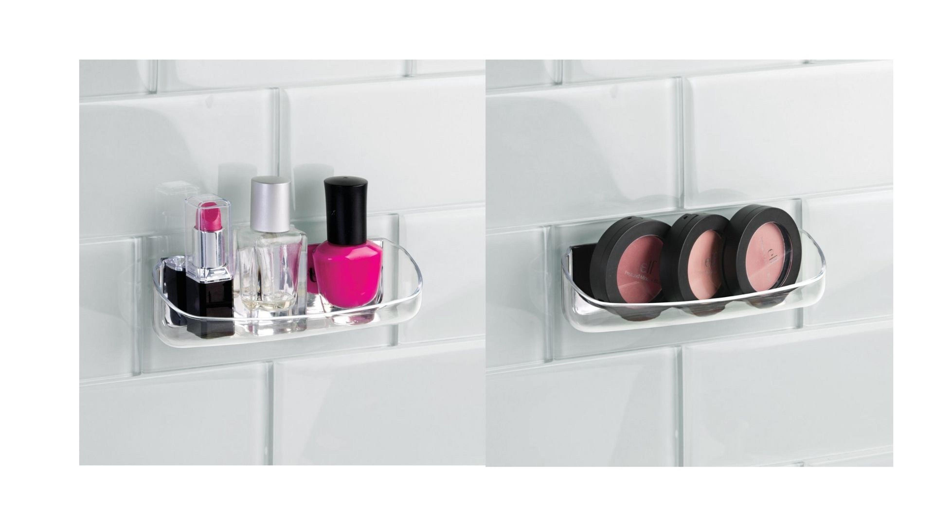 Gözlük Ve Kozmetik Rafı Kendinden Yapışkanlı 2 Adet 15X5X5Cm