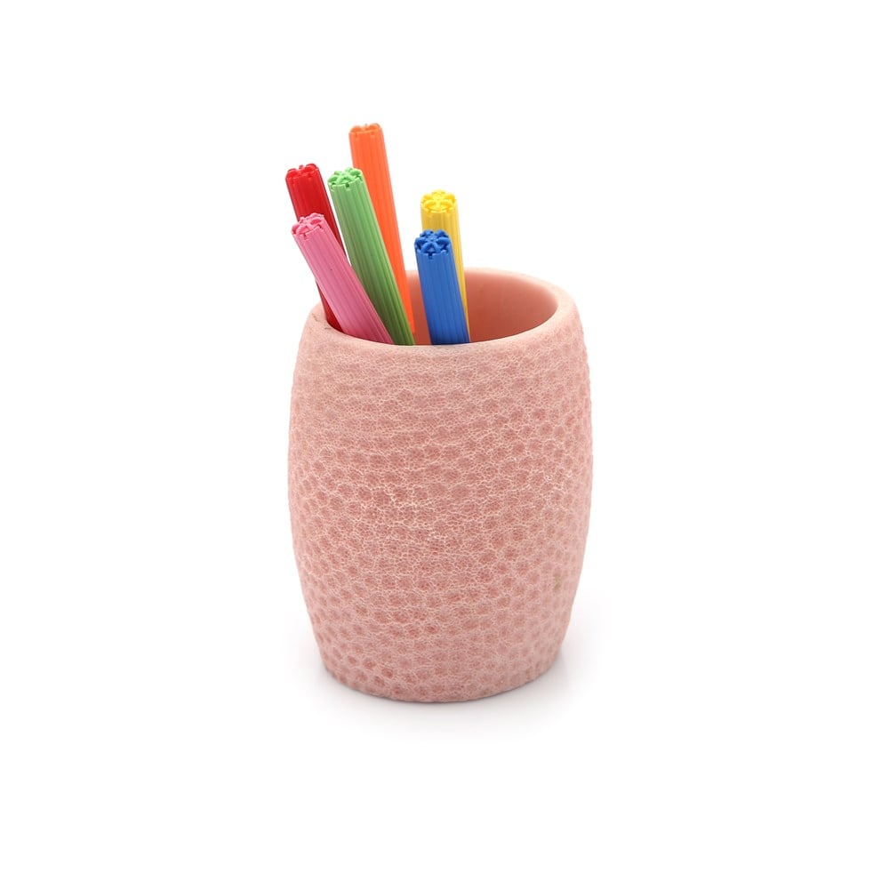 Kalemlik Pembe Petek Ofis Gereci 8x8x10cm 400ml
