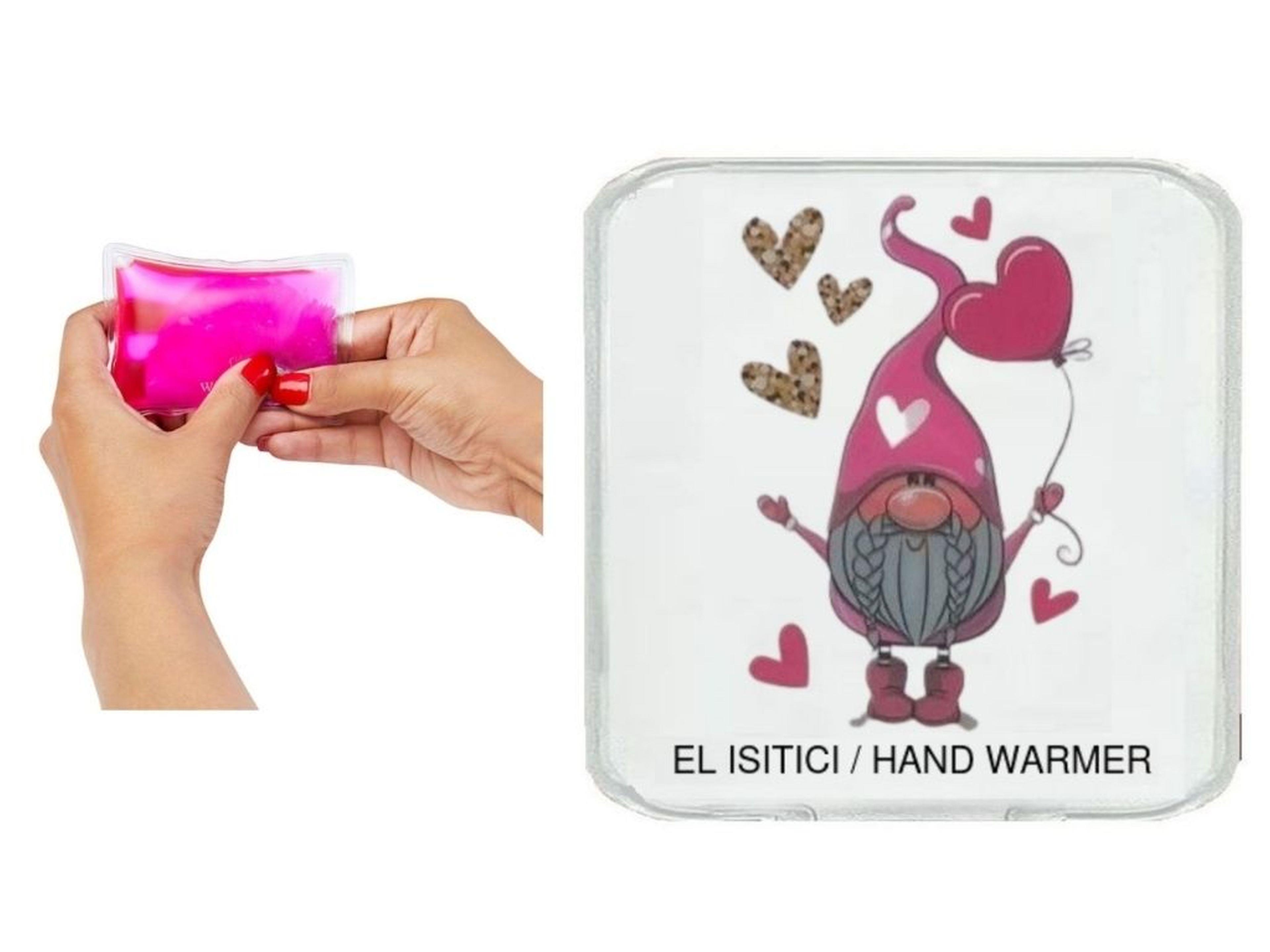 Kalpli Noel Cücesi Cep Sobası,El Isıtıcı,Sıcak Su Torbası Pvc  10X9,5Cm