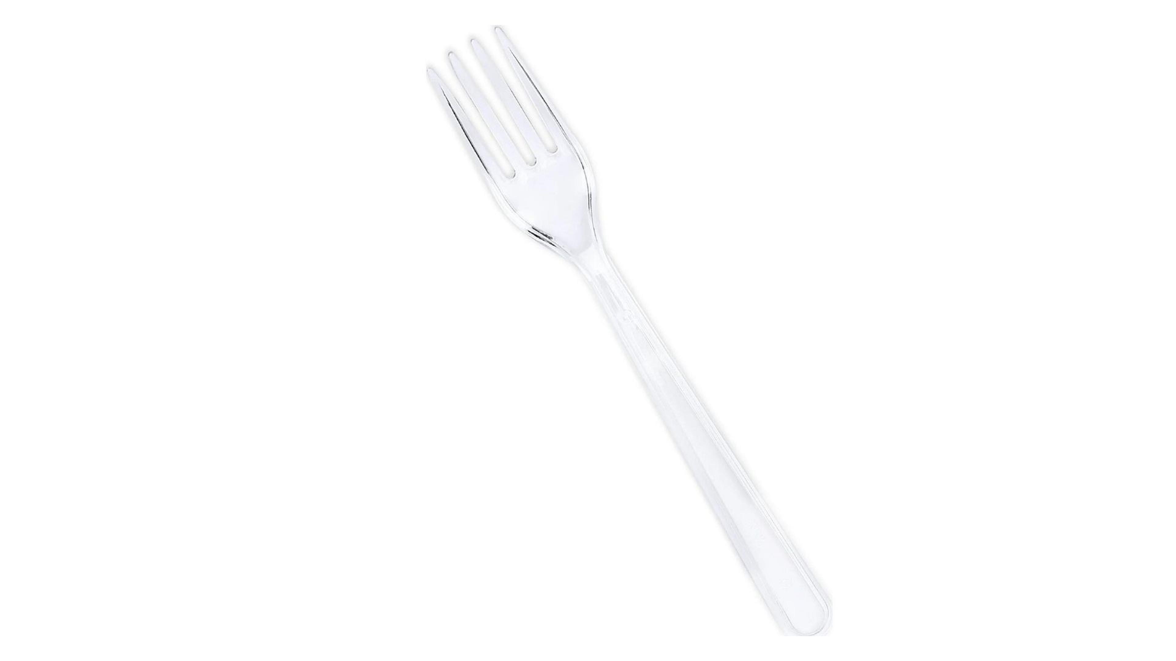 Plastik Çatal 12 Adet 18Cm Tekrar Kullanılabilir Parti,Düğün Yemek Kaşık