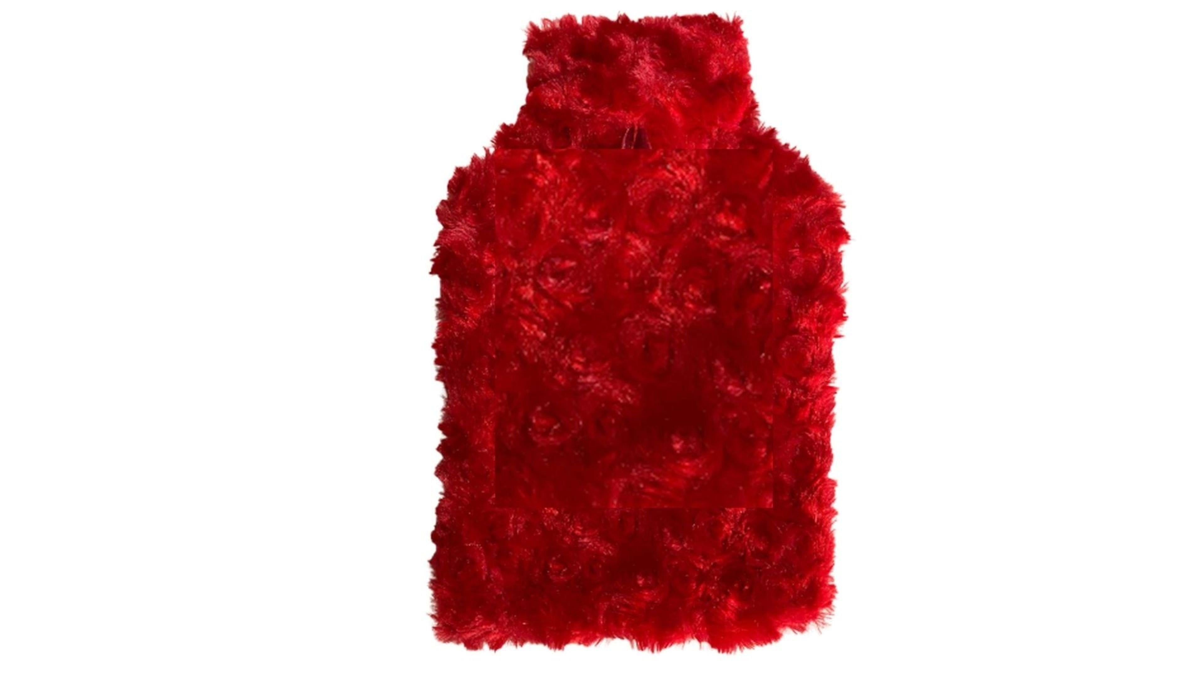 Sıcak Su Torbası Kırmızı Renkli,Termofor 26X17X2Cm 1 Litre
