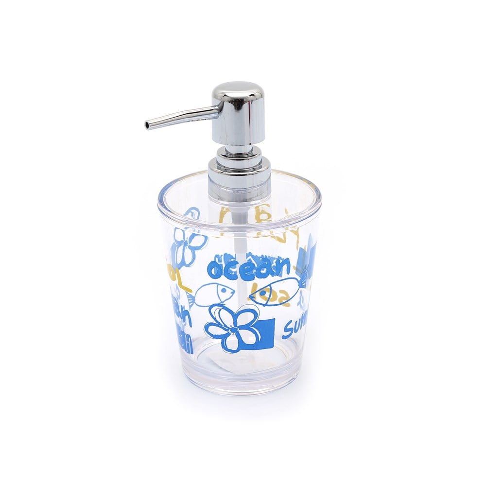 Sıvı Sabunluk Deniz Desen 8x8x16cm 350ml