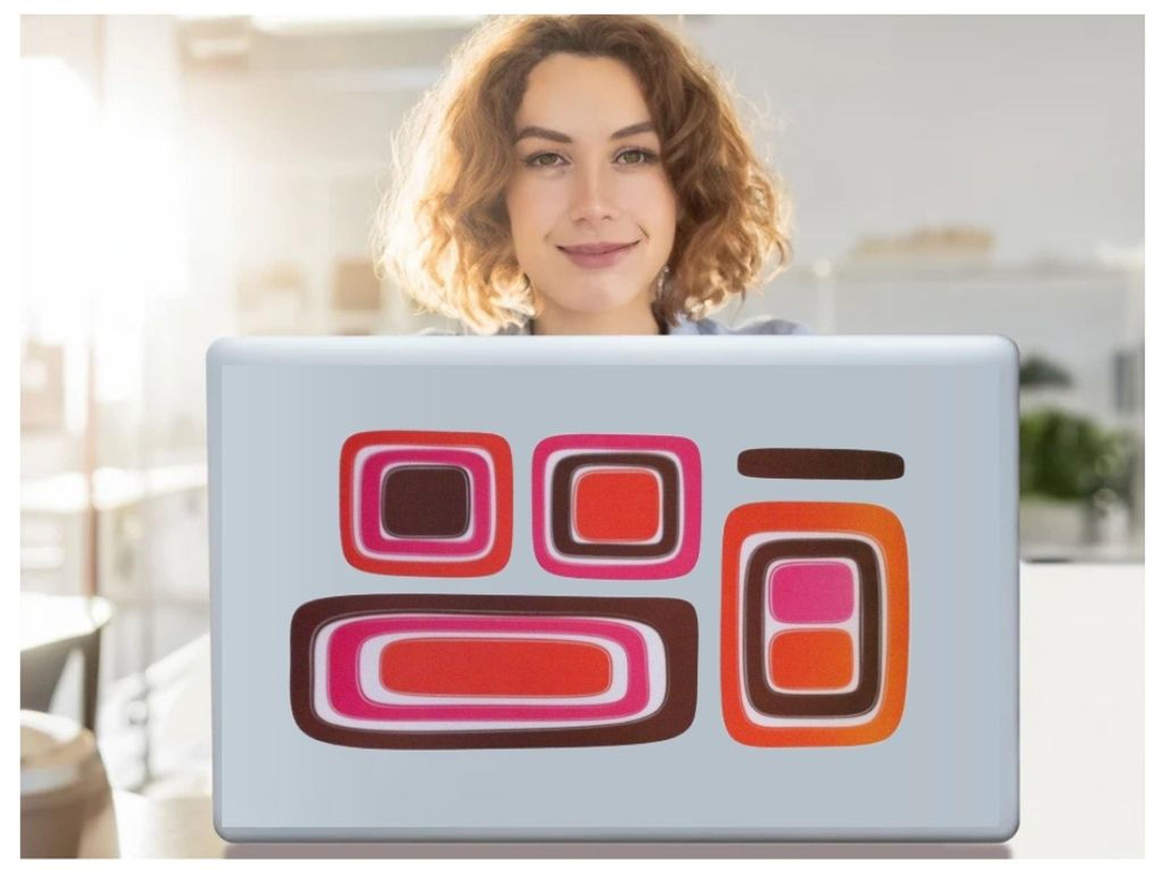 2 Adet Defter Sticker,Laptop Sticker  Kareli Desen Pvc 61X30X0,5Cm