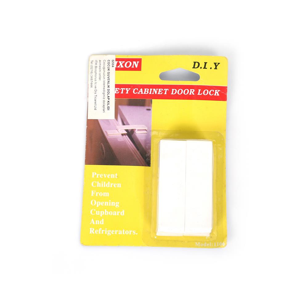 Çocuk Güvenlik Dolap Kilidi 2 Li Set 9x2x0,4cm