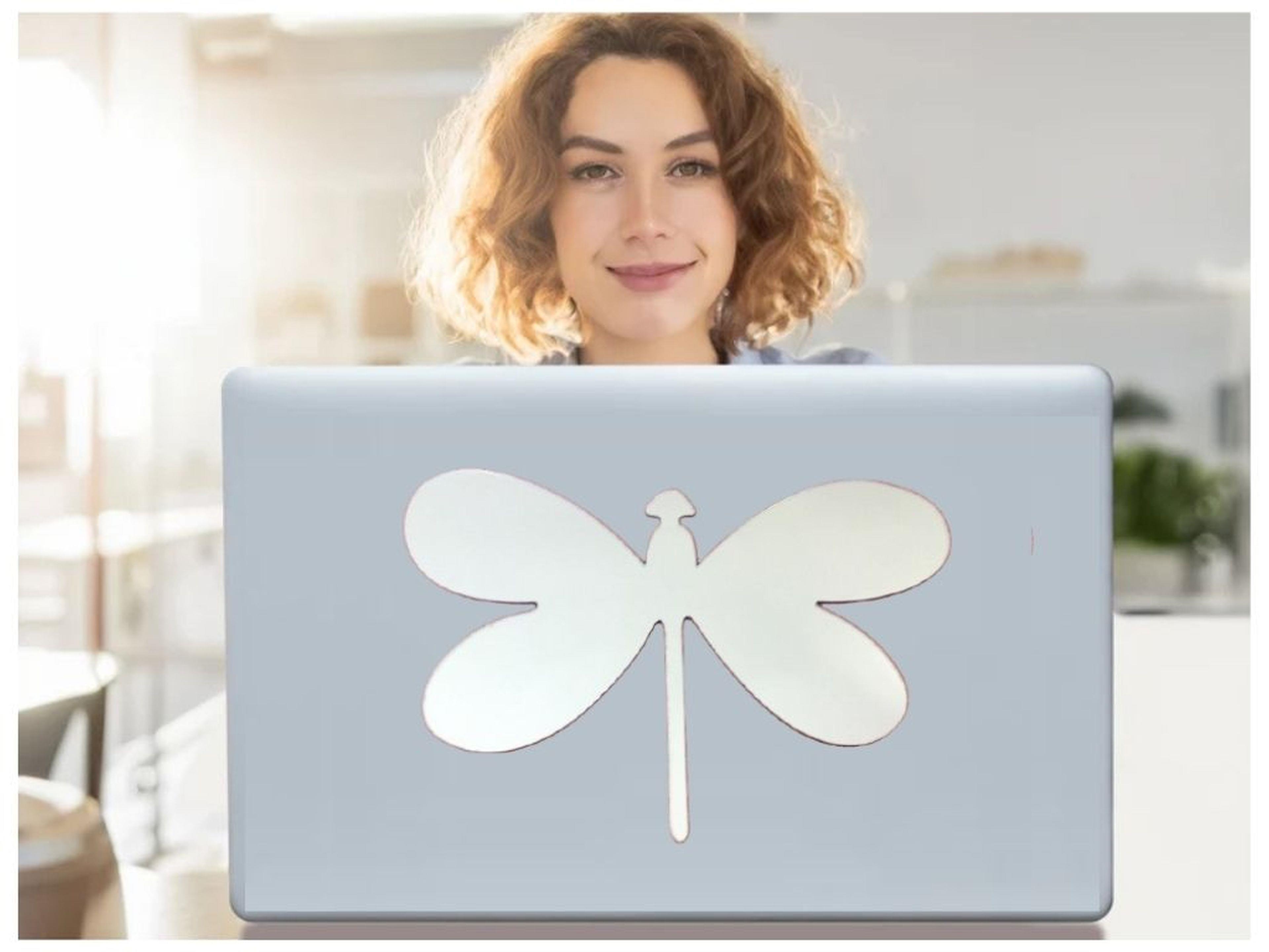 Defter Sticker,Laptop Sticker  Aynalı  Kelebek Şekilli 20X13X0,6Cm