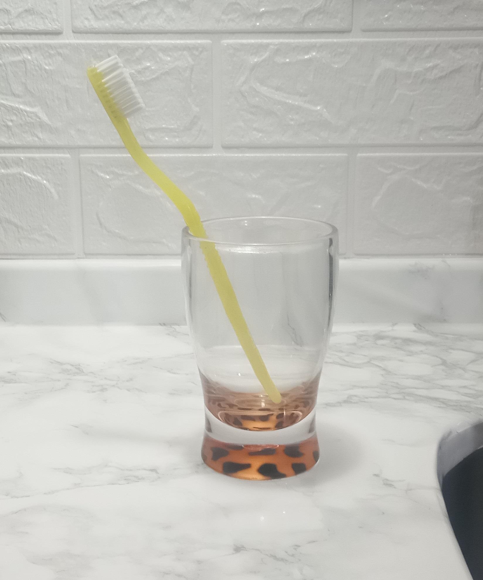 Diş Fırçalık Macun Kabı Leopar 6x6x11cm 270ml