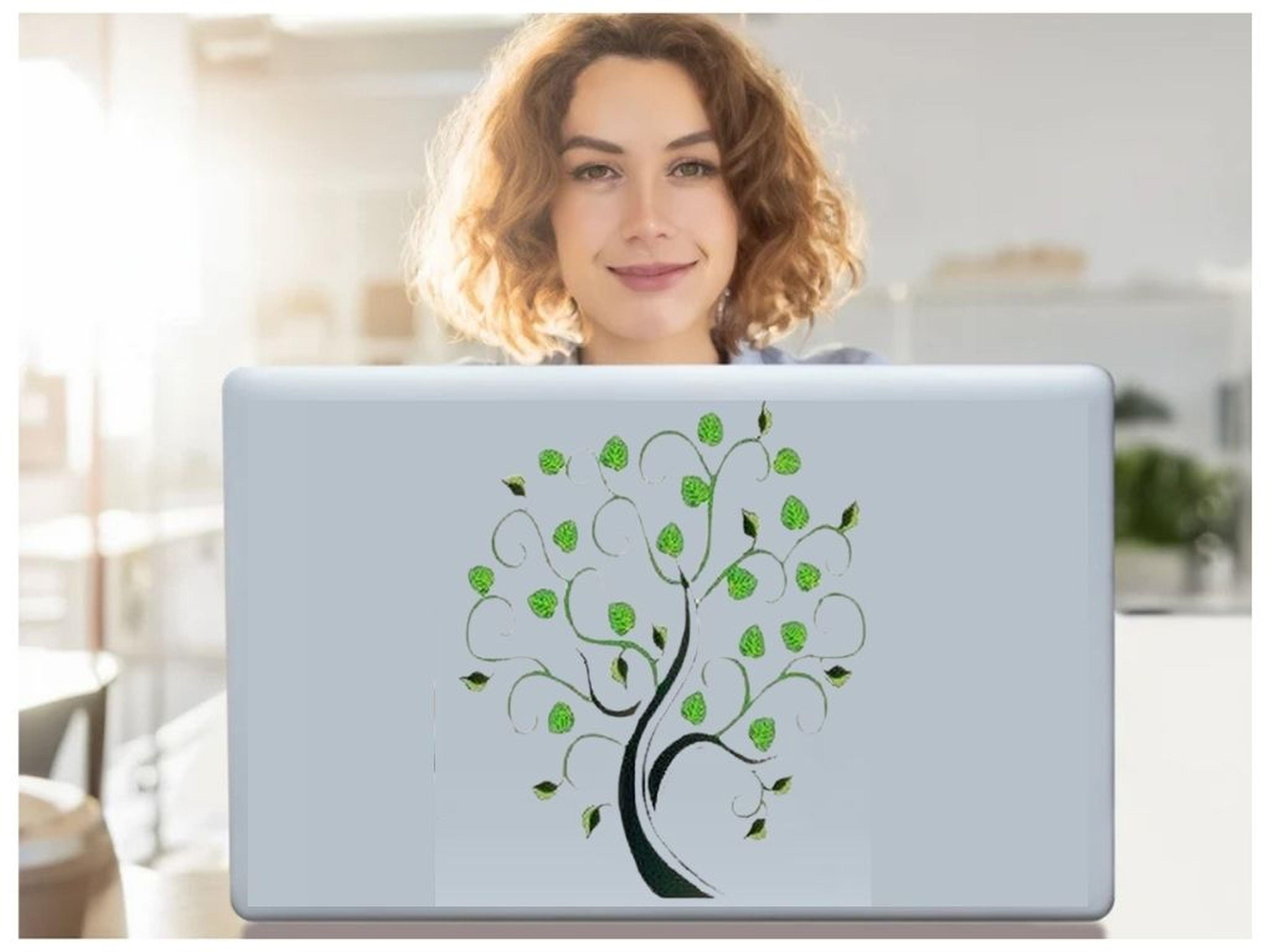 Duvar Çıkartma Stıcker Dekoratif Duvar Kağıdı Ağaçlı Pvc 70X50X0,5Cm