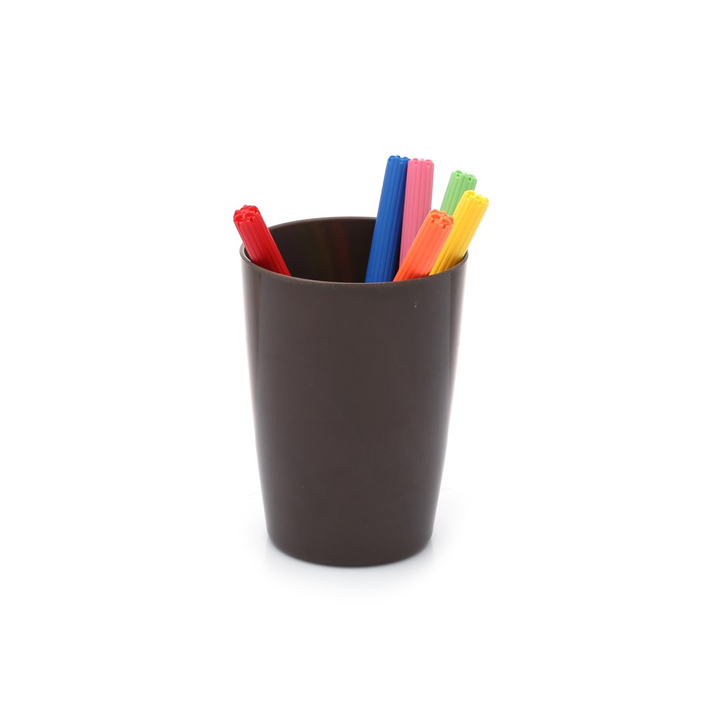 Kalemlik Kahverengi Melamin Ofis Gereci 8x8x11cm 320ml