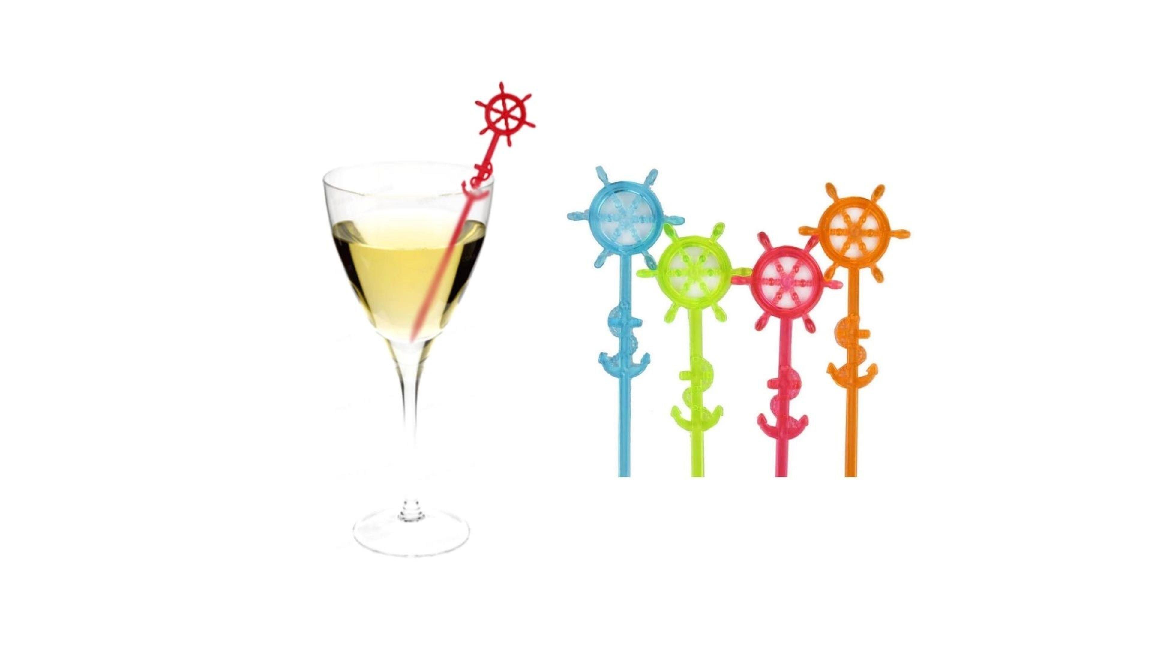 Kokteyl Karıştırıcı Çubuk 21 Adet Asorti 17Cm