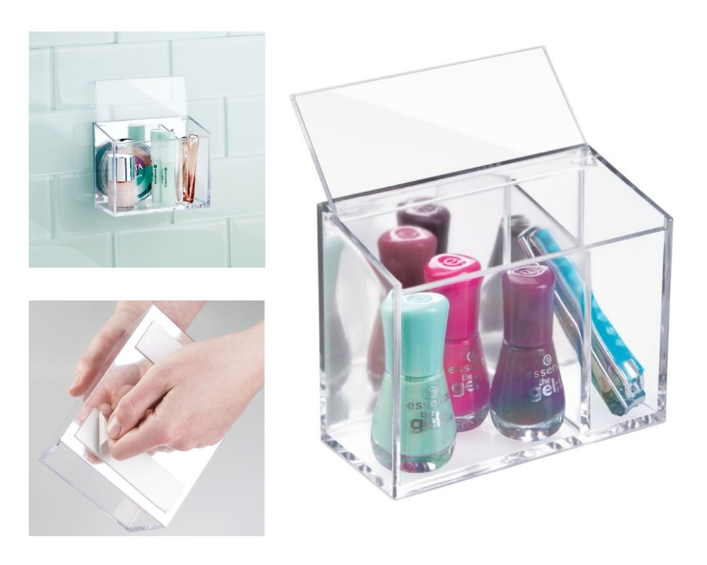 Kozmetik,Makyaj Organizer Kendinden Yapışkanlı 12x6x10cm