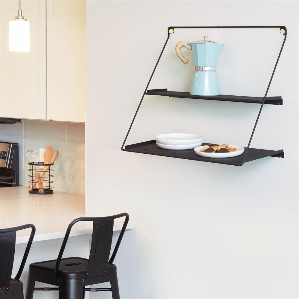 Modern Askılı Yüksek Kalite 2 Li Raf 32x61x53cm