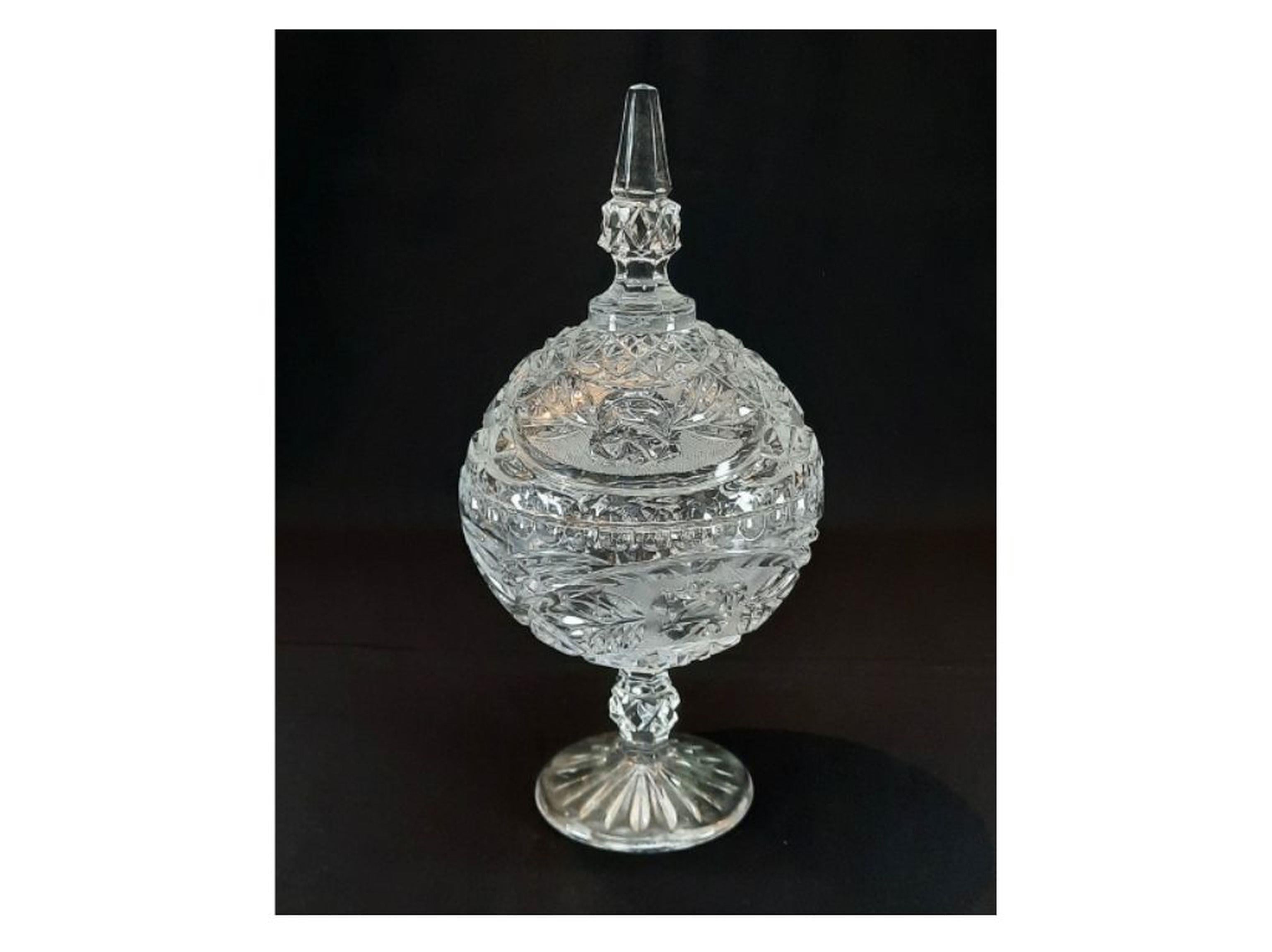 Pasabahce Krıstal Cam Ayaklı Şekerlik,Kurabiye Sunumluk 15X15X32Cm