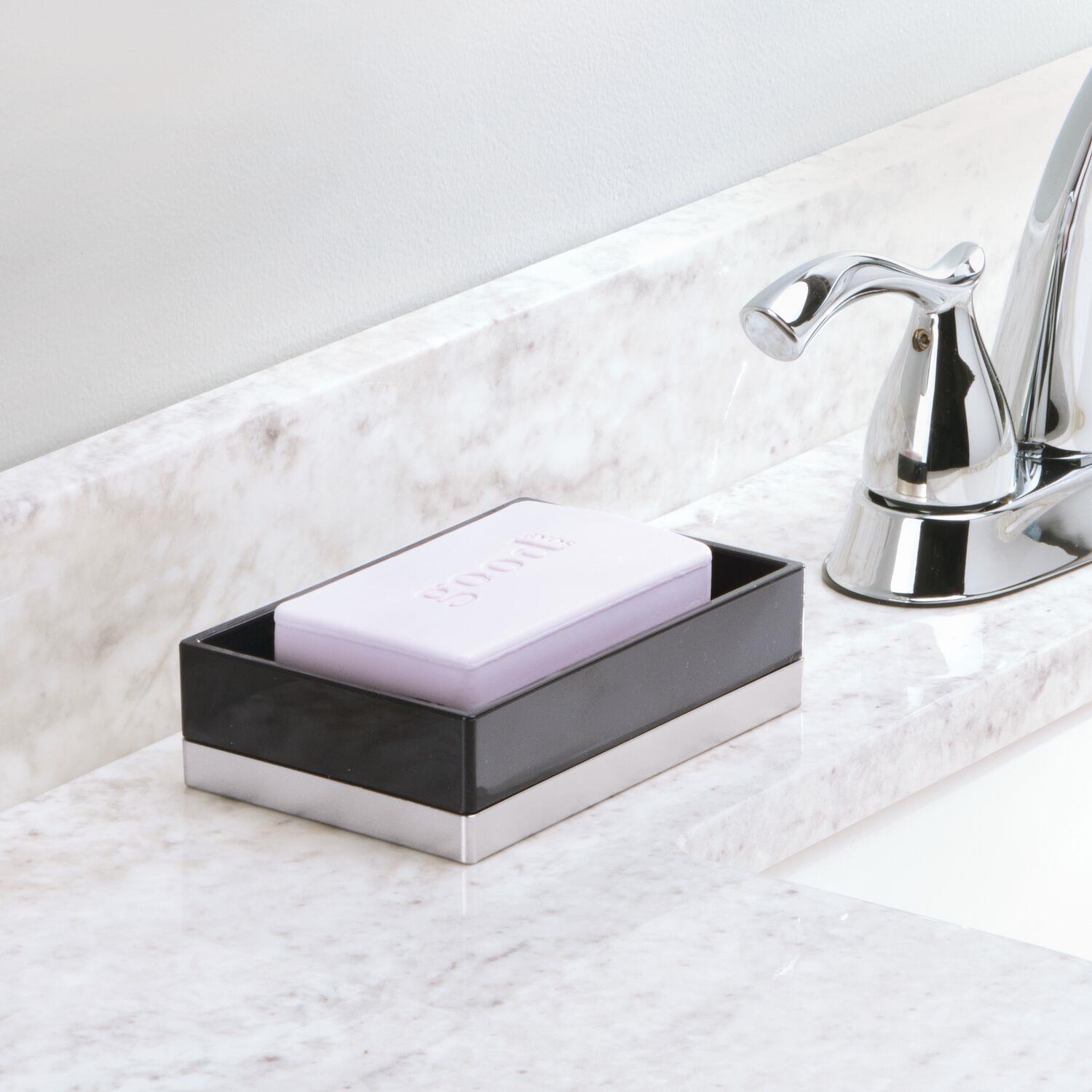 Sabunluk Modern Siyah Tasarım 12X8X3Cm