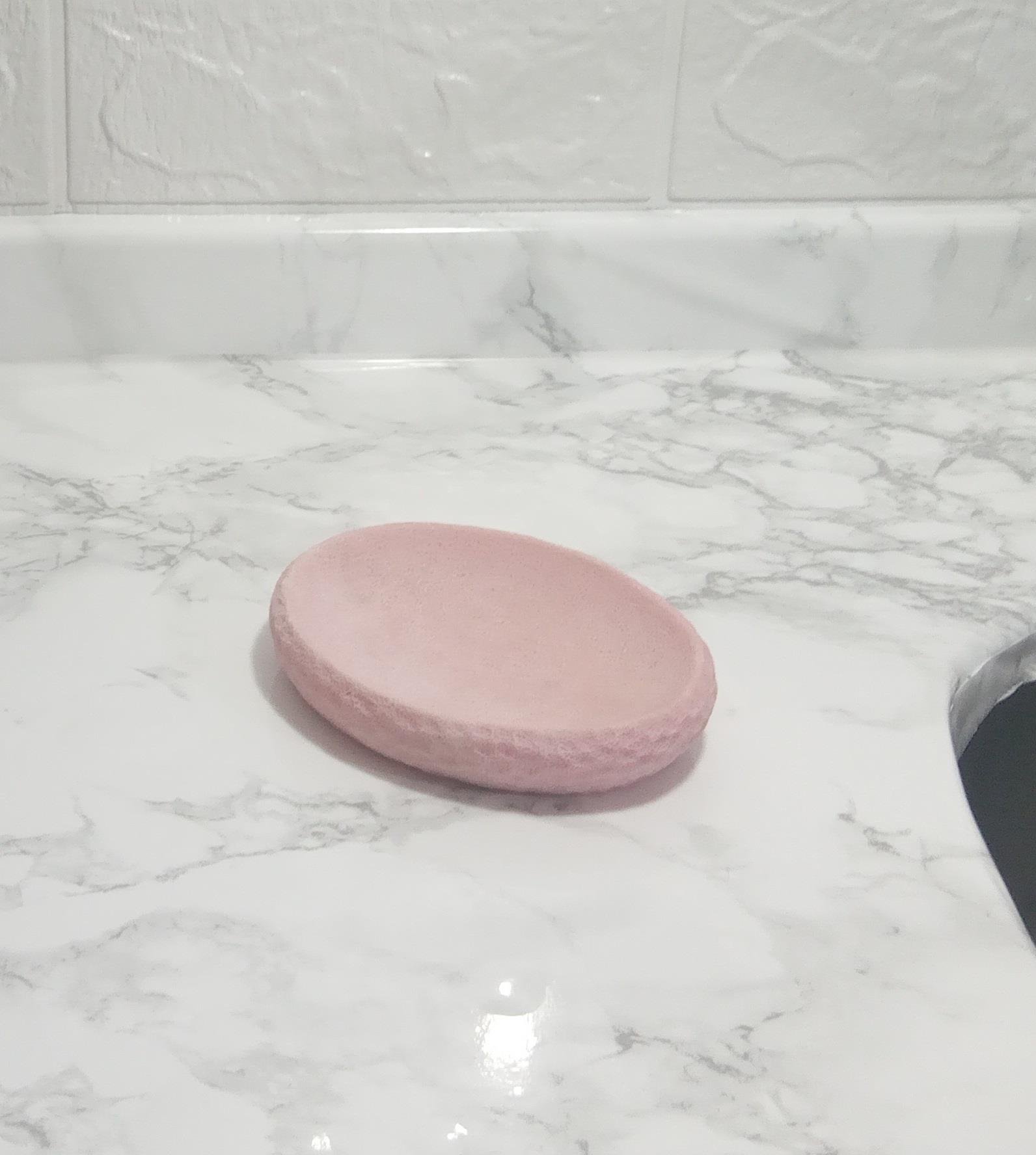 Sabunluk Pembe Petek Desenli 10x8x2cm