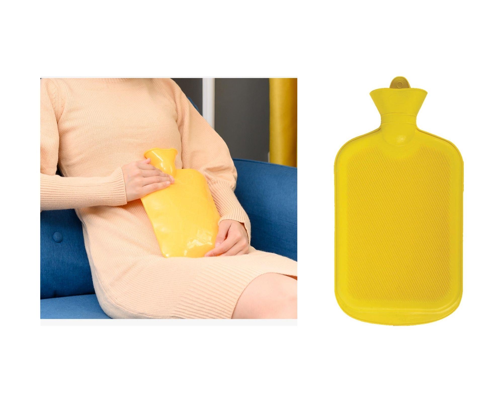 Sıcak Su Torbası,Sarı Renkli Kauçuk Termofor 26X15Cm 750Ml