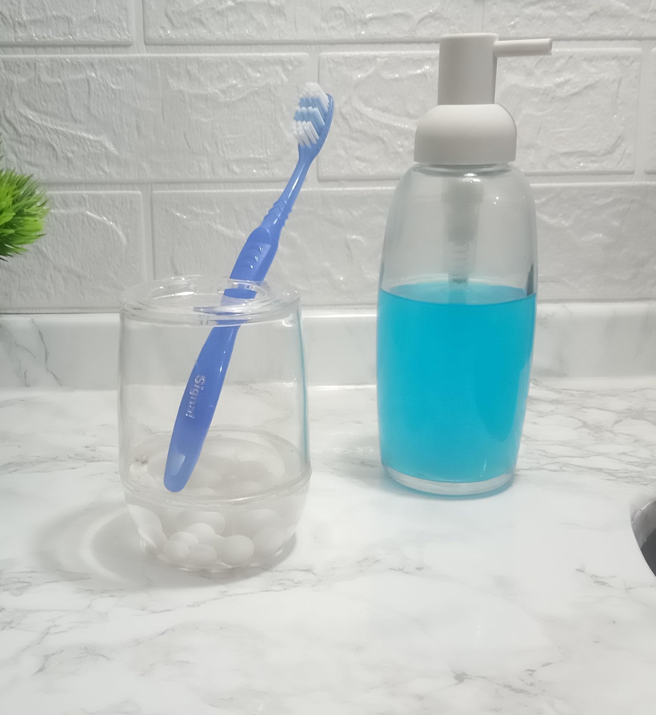 Sıvı Sabunluk Ve Diş Fırçalık 2 Li Banyo Seti Boncuklu