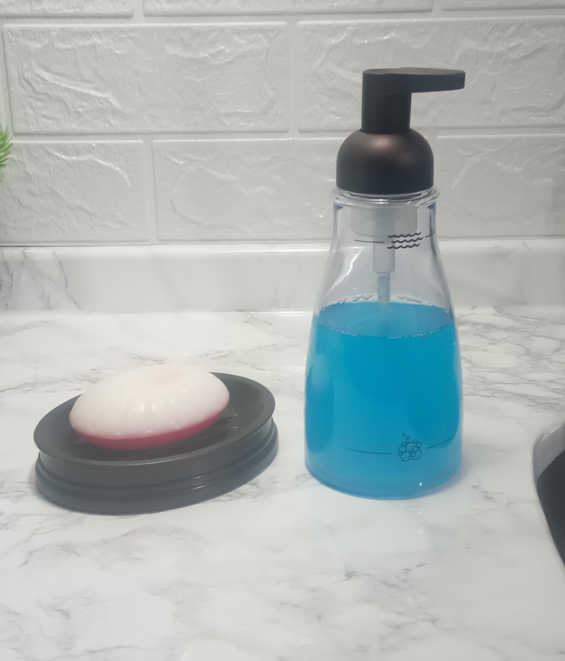 Sıvı Sabunluk Ve Sabunluk 2 Li Banyo Seti Abs Bronz Model