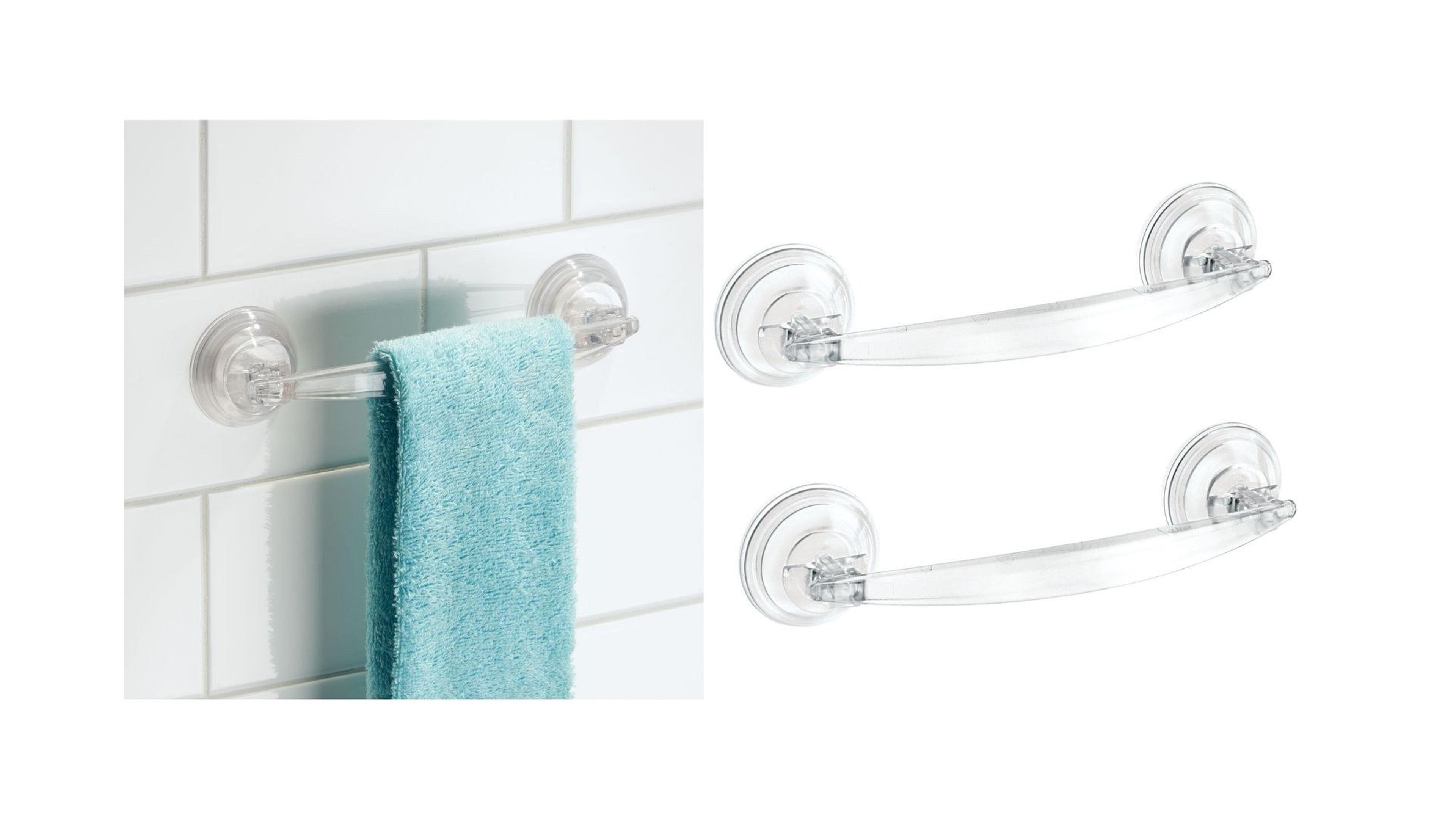 Vantuzlu Havlu Askısı 2 Adet Akrilik Model 23X6X3Cm