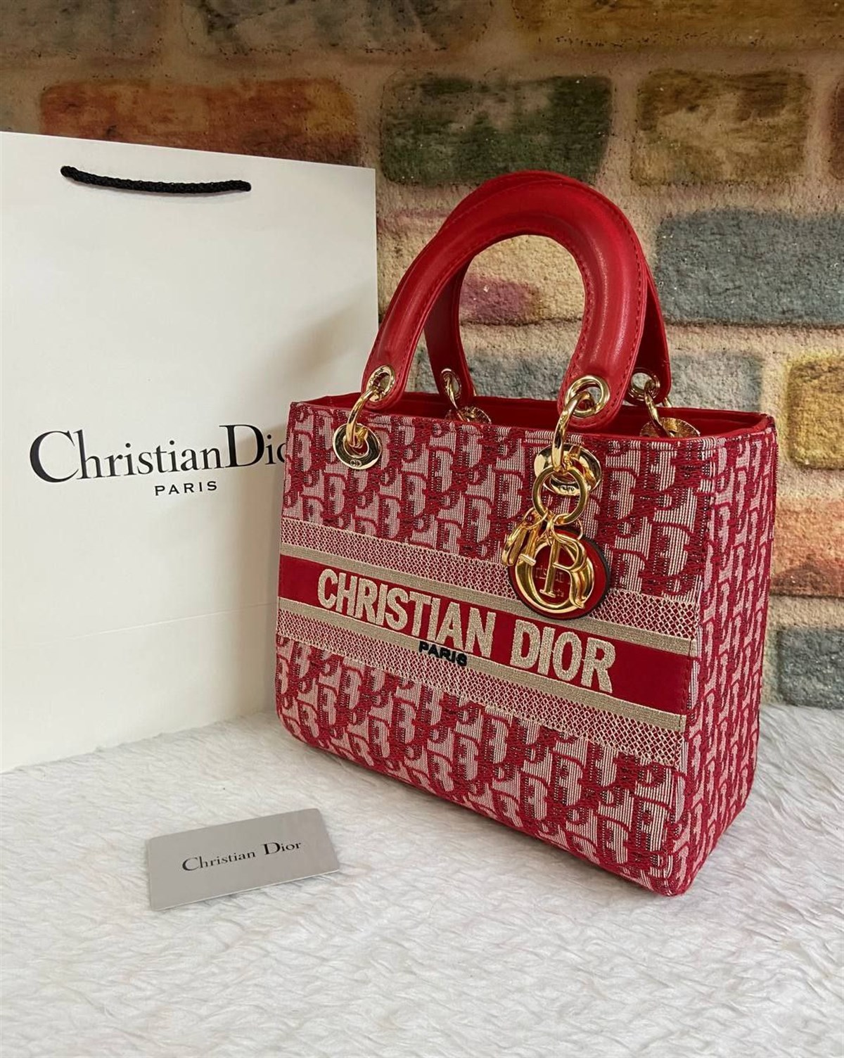 Christian Dior Kırmızı Çanta