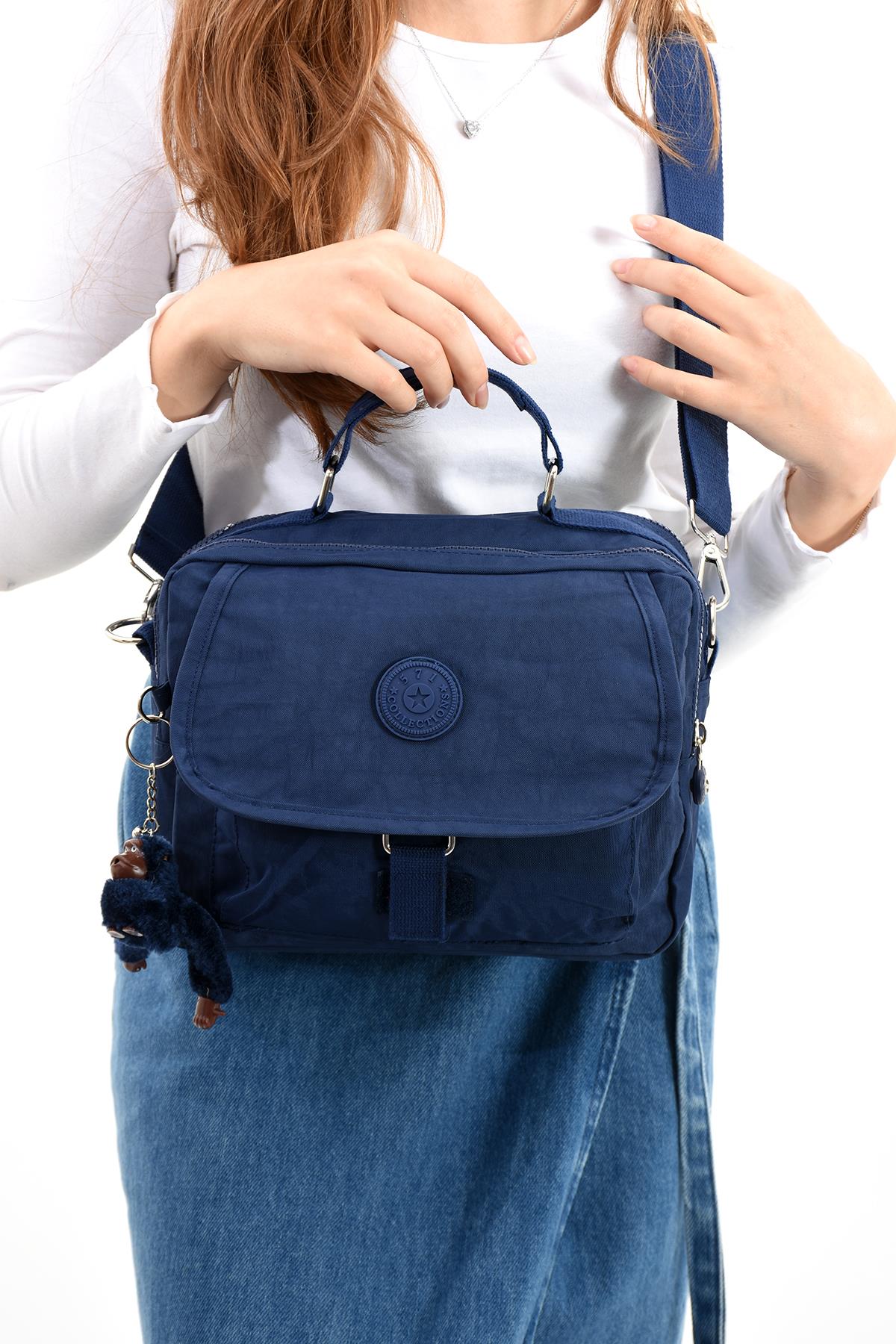 Çapraz Askılı Ultra Hafif Çok Cepli Bayan Omuz Çantası Laci (Model: 571-6P)