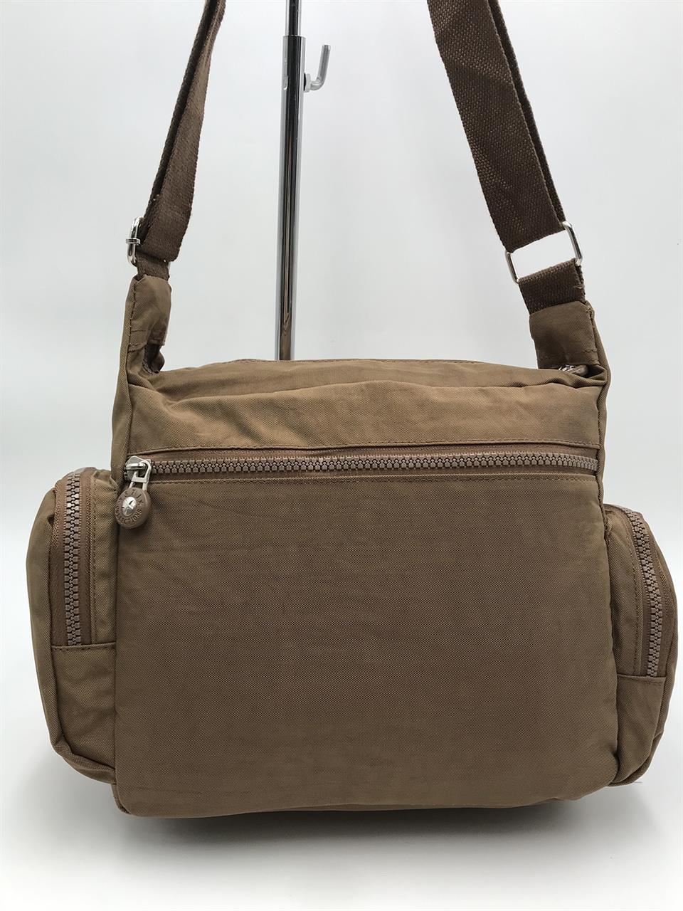 Çapraz Askılı Ultra Hafif Çok Cepli Omuz Çantası Taba (Model: 571-6F)
