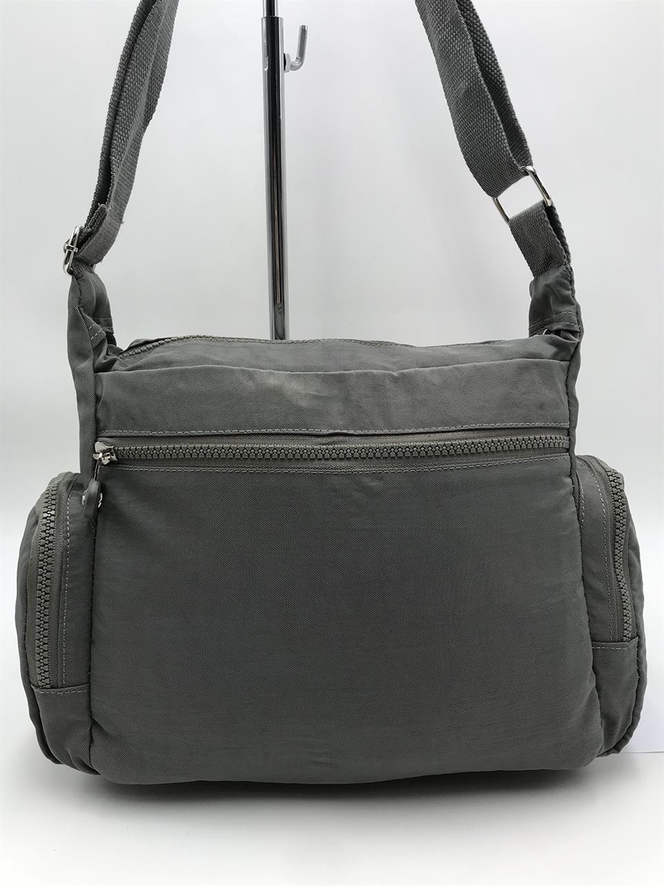 Çapraz Askılı Ultra Hafif Çok Cepli Bayan Omuz Çantası  Gri (Model: 571-6F)