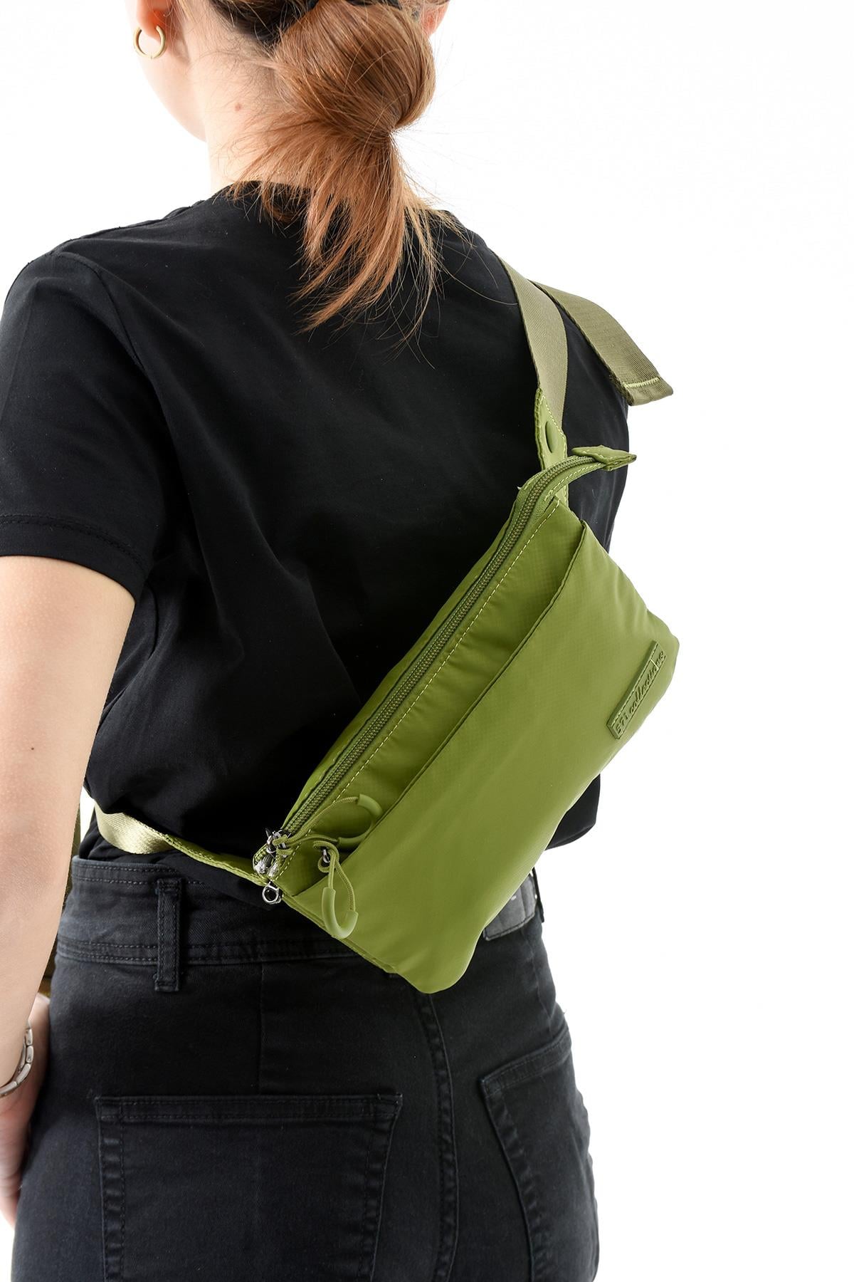 Çok Cepli Bel Çantası Unisex Açık Yeşil (Model: 571-13-9R)