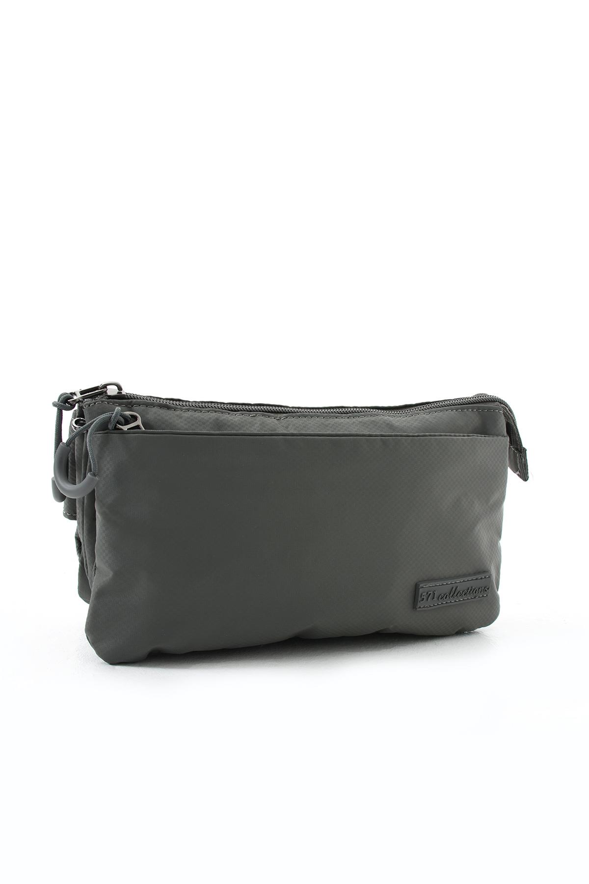Çok Cepli Bel Çantası Unisex Gri (Model: 571-13-9R)