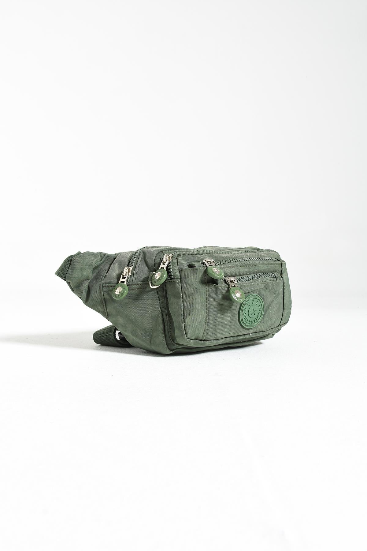 Çok Cepli Bel Çantası Unisex Yeşil (Model: 571-7F) 