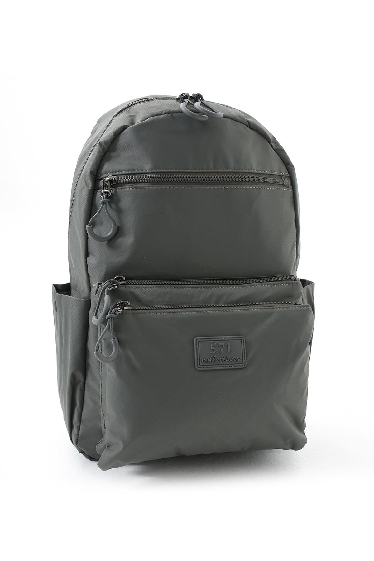 Orta Boy Sırt Çantası Ultra Hafif Çok Cepli Gri (Model:571-13-9B)