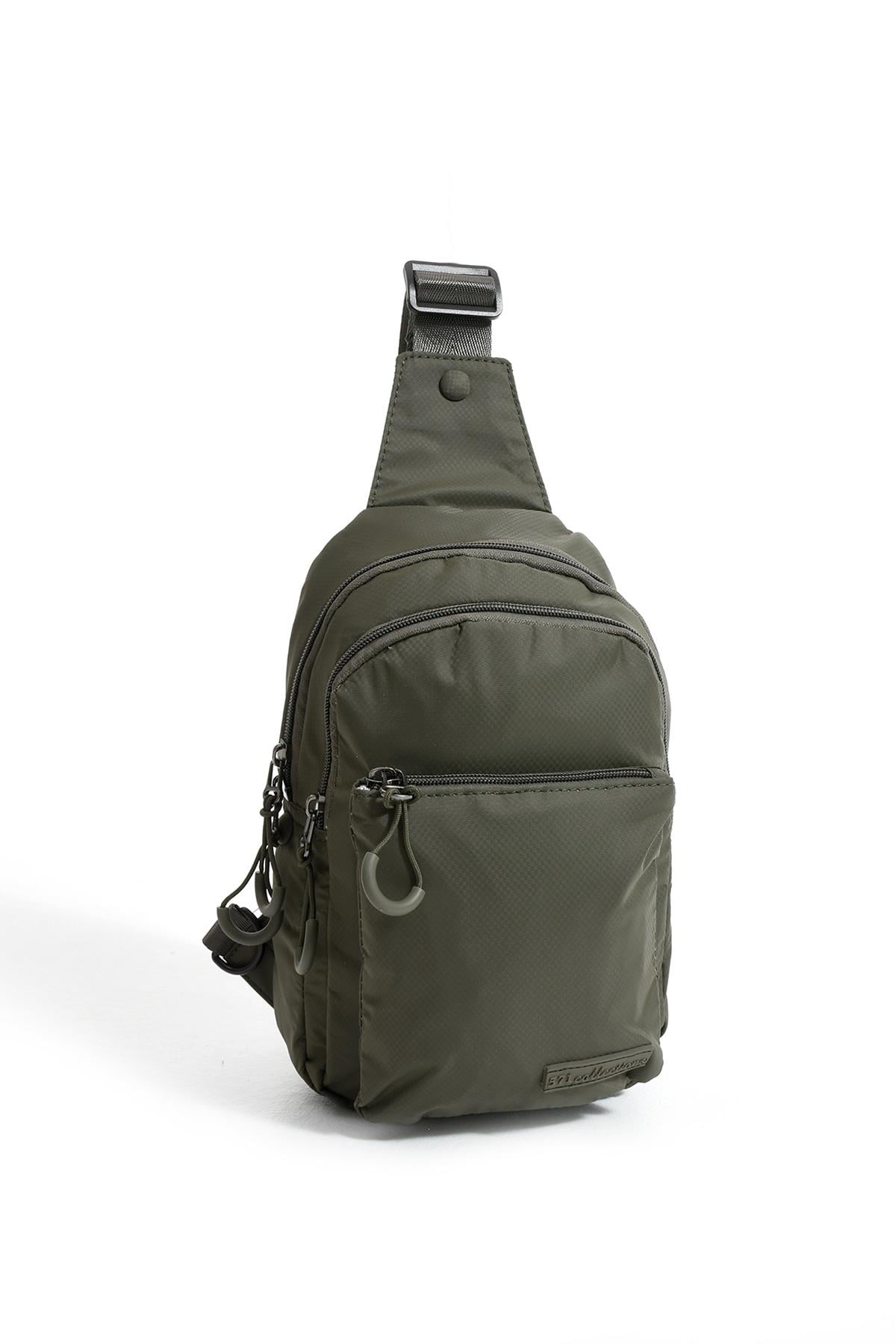 Üç Bölmeli Unisex Göğüs (Bodybag) Çantası Haki (Model: 571-9N) 